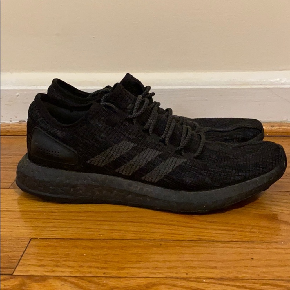 Men’s Adidas PureBoost - Triple Black Sz 9
